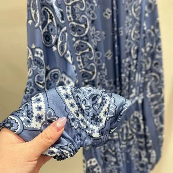 maje Short patterned floaty dress - Picture 6 of 6